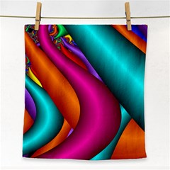 Fractal Wallpaper Color Pipes Face Towel by Amaryn4rt