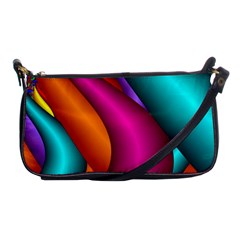 Fractal Wallpaper Color Pipes Shoulder Clutch Bags by Amaryn4rt