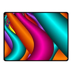 Fractal Wallpaper Color Pipes Double Sided Fleece Blanket (small)  by Amaryn4rt