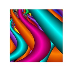 Fractal Wallpaper Color Pipes Small Satin Scarf (square) by Amaryn4rt