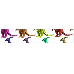 Multicolor Dinosaur Background Flano Scarf (large) by Amaryn4rt