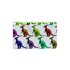 Multicolor Dinosaur Background Cosmetic Bag (xs) by Amaryn4rt