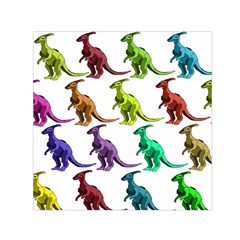 Multicolor Dinosaur Background Small Satin Scarf (square) by Amaryn4rt