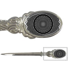 Black Lace Kaleidoscope On White Letter Openers