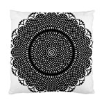 Black Lace Kaleidoscope On White Standard Cushion Case (One Side) Front