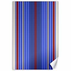 Colorful Stripes Background Canvas 24  X 36  by Amaryn4rt