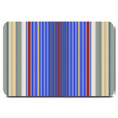 Colorful Stripes Background Large Doormat  by Amaryn4rt