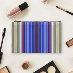 Colorful Stripes Background Cosmetic Bag (medium)  by Amaryn4rt