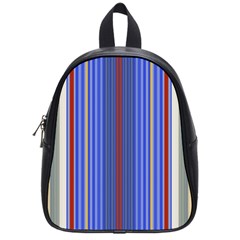 Colorful Stripes Background School Bags (small)  by Amaryn4rt