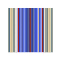 Colorful Stripes Background Small Satin Scarf (square) by Amaryn4rt