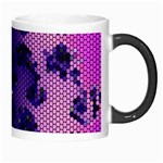 Blue Digital Fractal Morph Mugs Right