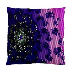 Blue Digital Fractal Standard Cushion Case (one Side) by Amaryn4rt