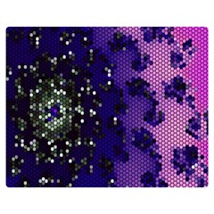 Blue Digital Fractal Double Sided Flano Blanket (medium)  by Amaryn4rt