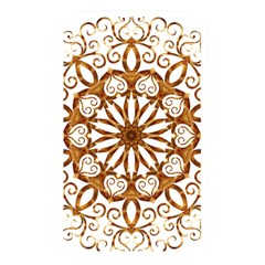 Golden Filigree Flake On White Memory Card Reader by Amaryn4rt