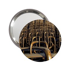 Fractal Image Of Copper Pipes 2 25  Handbag Mirrors by Amaryn4rt