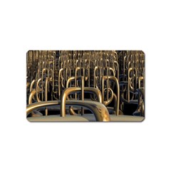 Fractal Image Of Copper Pipes Magnet (name Card) by Amaryn4rt