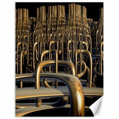 Fractal Image Of Copper Pipes Canvas 18  X 24   by Amaryn4rt