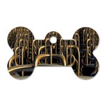 Fractal Image Of Copper Pipes Dog Tag Bone (Two Sides) Back