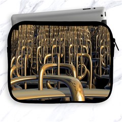 Fractal Image Of Copper Pipes Apple Ipad 2/3/4 Zipper Cases by Amaryn4rt