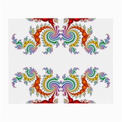 Fractal Kaleidoscope Of A Dragon Head Small Glasses Cloth by Amaryn4rt