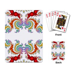 Fractal Kaleidoscope Of A Dragon Head Playing Card