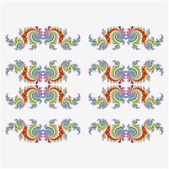 Fractal Kaleidoscope Of A Dragon Head Belt Buckles