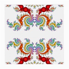 Fractal Kaleidoscope Of A Dragon Head Medium Glasses Cloth by Amaryn4rt