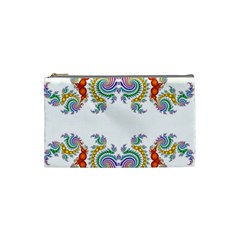 Fractal Kaleidoscope Of A Dragon Head Cosmetic Bag (small)  by Amaryn4rt