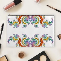 Fractal Kaleidoscope Of A Dragon Head Cosmetic Bag (large)  by Amaryn4rt