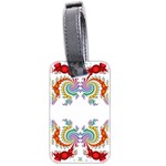 Fractal Kaleidoscope Of A Dragon Head Luggage Tags (Two Sides) Front