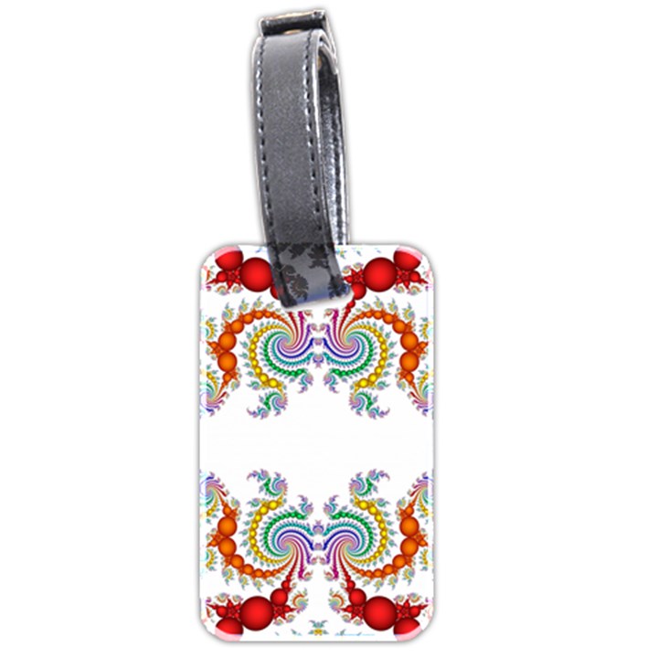 Fractal Kaleidoscope Of A Dragon Head Luggage Tags (Two Sides)