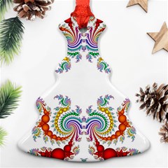 Fractal Kaleidoscope Of A Dragon Head Christmas Tree Ornament (two Sides) by Amaryn4rt