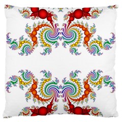 Fractal Kaleidoscope Of A Dragon Head Standard Flano Cushion Case (two Sides) by Amaryn4rt