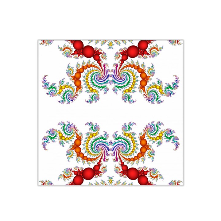 Fractal Kaleidoscope Of A Dragon Head Satin Bandana Scarf