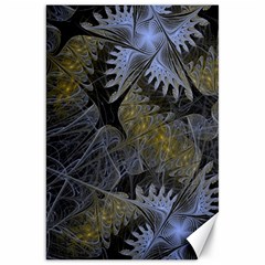 Fractal Wallpaper With Blue Flowers Canvas 20  X 30   by Amaryn4rt