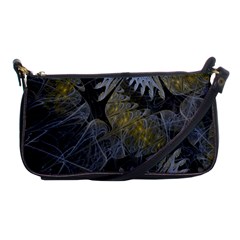 Fractal Wallpaper With Blue Flowers Shoulder Clutch Bags by Amaryn4rt