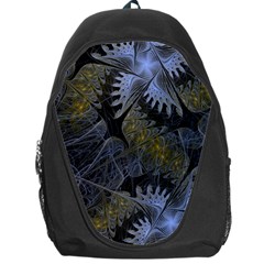 Fractal Wallpaper With Blue Flowers Backpack Bag by Amaryn4rt