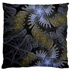 Fractal Wallpaper With Blue Flowers Standard Flano Cushion Case (one Side) by Amaryn4rt