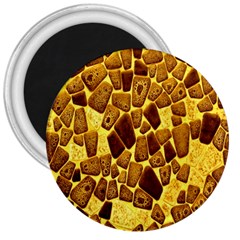 Yellow Cast Background 3  Magnets by Amaryn4rt