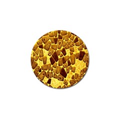 Yellow Cast Background Golf Ball Marker by Amaryn4rt