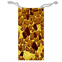 Yellow Cast Background Jewelry Bag by Amaryn4rt