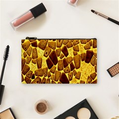 Yellow Cast Background Cosmetic Bag (small)  by Amaryn4rt