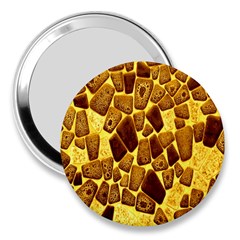 Yellow Cast Background 3  Handbag Mirrors by Amaryn4rt