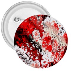 Red Fractal Art 3  Buttons by Amaryn4rt