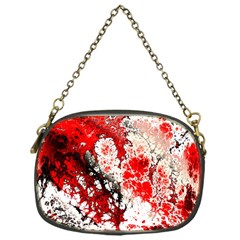 Red Fractal Art Chain Purses (one Side)  by Amaryn4rt