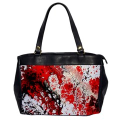 Red Fractal Art Office Handbags by Amaryn4rt