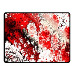 Red Fractal Art Fleece Blanket (small) by Amaryn4rt