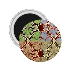 Multicolor Fractal Background 2 25  Magnets by Amaryn4rt