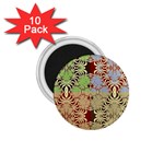 Multicolor Fractal Background 1.75  Magnets (10 pack)  Front