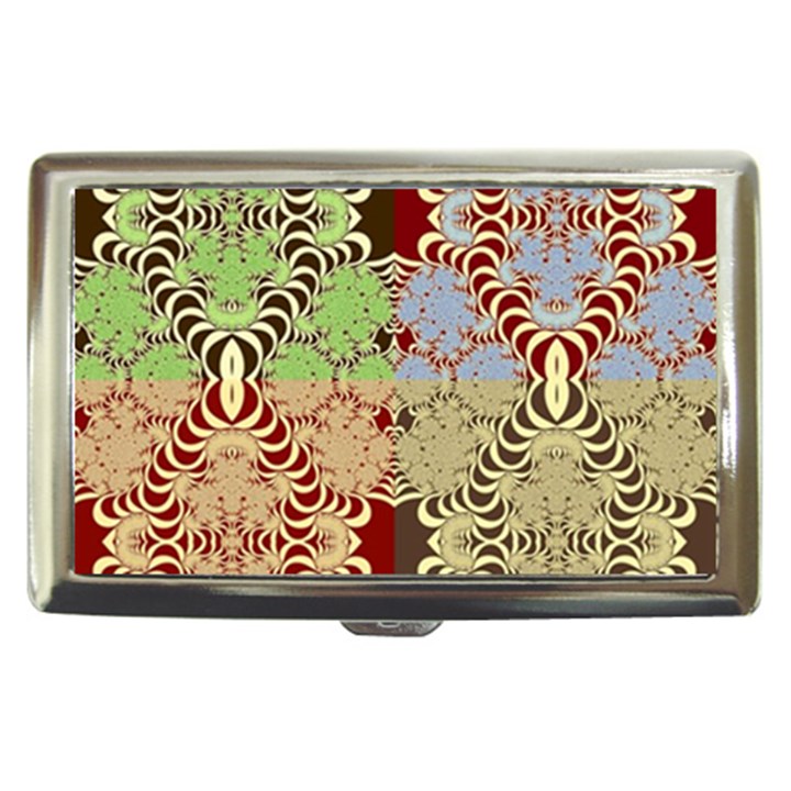 Multicolor Fractal Background Cigarette Money Cases